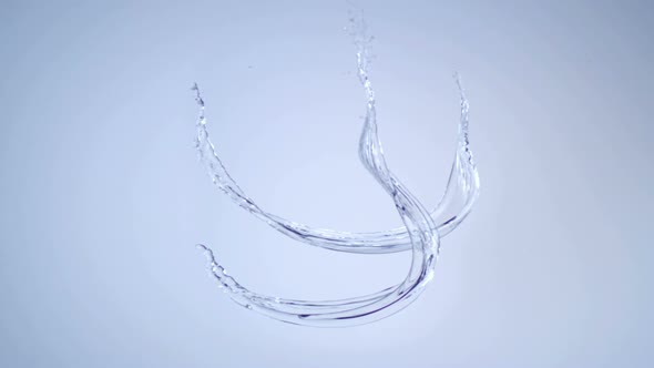 Slo-motion water splash