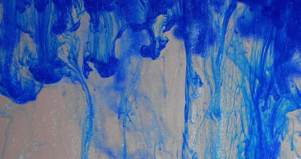 Smooth Sapphire Ink Exploding As Beautiful Smoke Fume, Navy Blue Clouds of Smoke alt