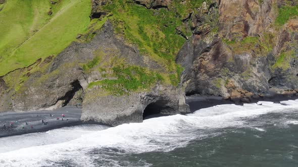 Reynisfjara in Iceland - one of the most beautiful black sand beach in the world