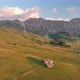 Dolomites mountains peaks with a hiking path on a summer sunrise - VideoHive Item for Sale