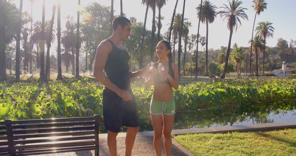 Athlete Couple workout