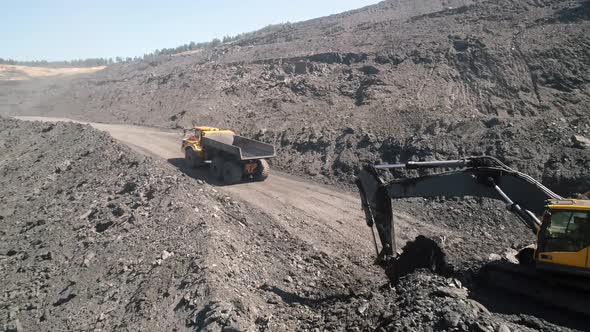 Large Quarry Dump Truck