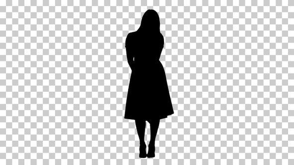 Silhouette woman, Alpha Channel