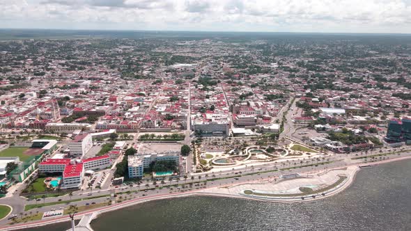 flying through the bay of campeche, Mexico