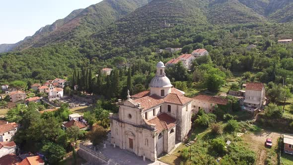 Church of the Our Lady Birth in Prcanj Montenegro