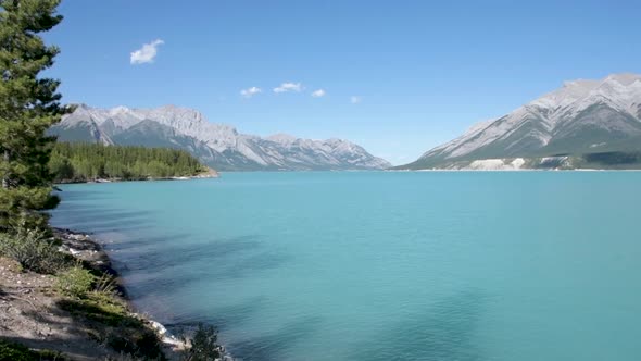 Abraham lake In Alberta canada