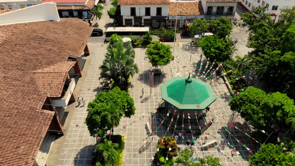 Central square in municipality of puerto vallarta jalisco mexico mexican decorations