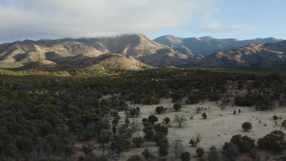 Chiricahua Mountains - Coronado National Forest  - Arizona - Dawn - Aerial