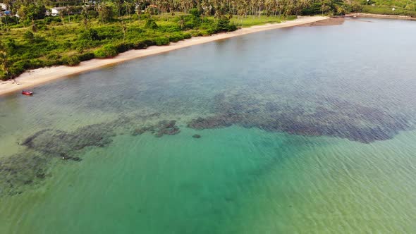 Beautiful high view of nature with sea ocean