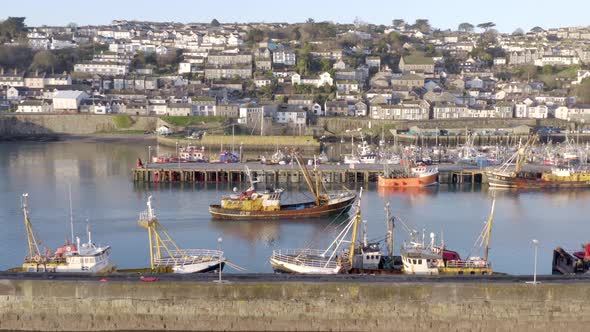 Fishing Vessel in the Harbour at Sunrise