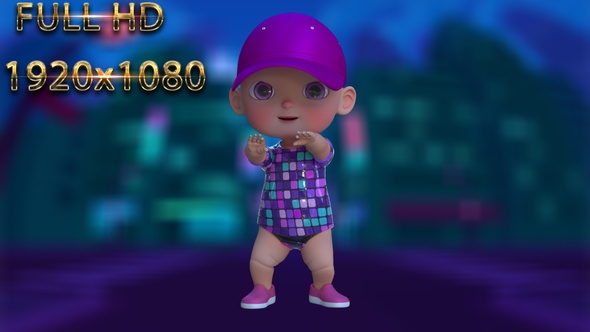 Cartoon Baby Dance V24 - 60 Fps