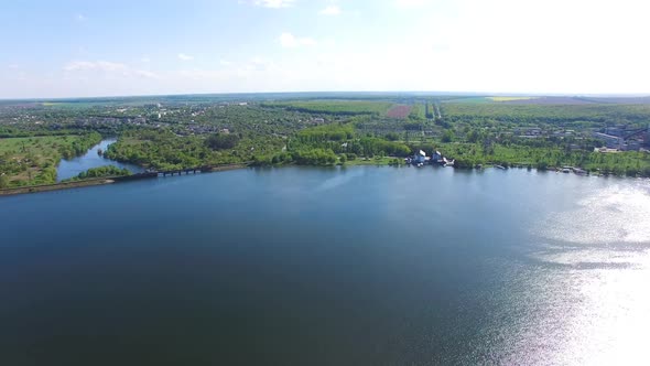 Aerial view of Old Dam