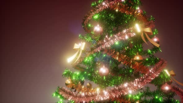 Christmas Tree with Colorful Lights