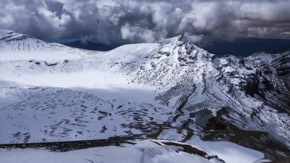 Tongariro dramatic clouds