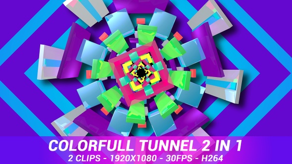 Colorfull Tunnel 2 In 1