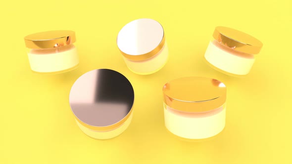 Jars Cream for Medical Design Health Care Able to Loop Seamless