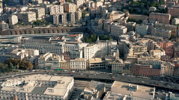 Cityscape of Genoa