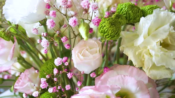 Bouquet From Different Flowers on the Table