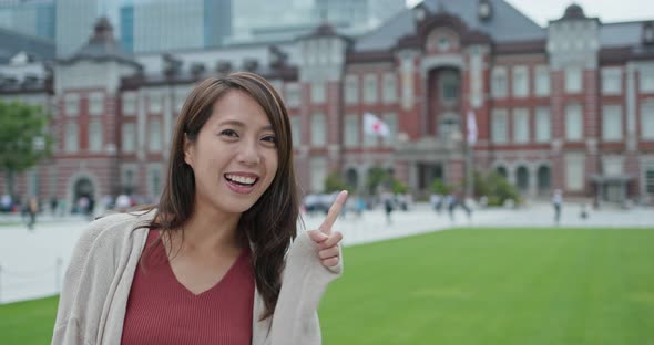 Woman in the Tokyo station