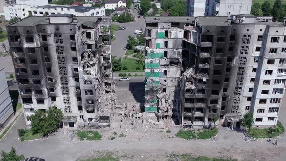 War in Ukraine  Destroyed Building in Borodyanka