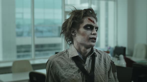 Male Zombie in Office