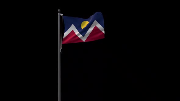 Denver City Flag With Alpha 2K