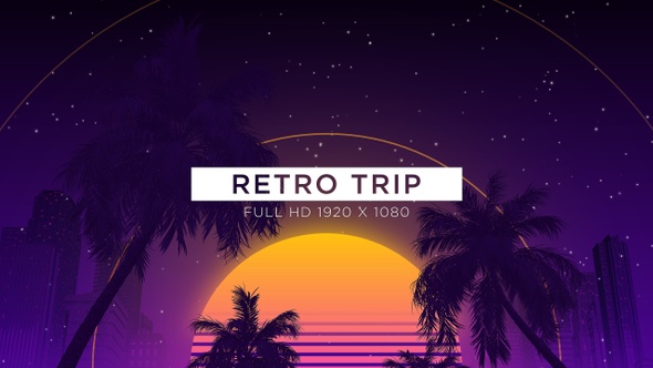 Retro Trip VJ Loops Background