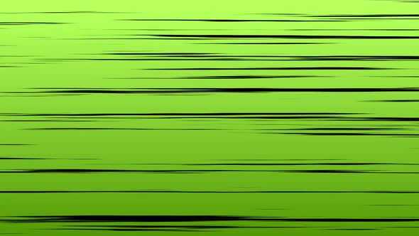 Anime Speed Horizontal Black Lines Green Background