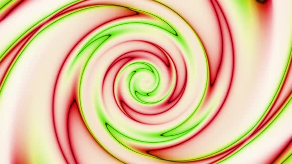 Green Red Glowing Twirl Background Animation White Background