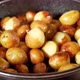 Small Potatoes Cooking On The Frying Pan With Oil - VideoHive Item for Sale