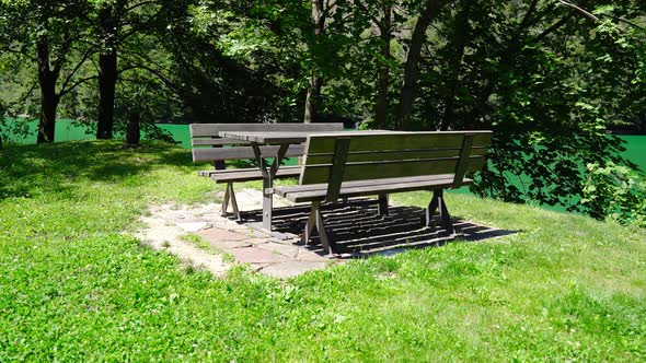 Picnic Table in Front of a Lake