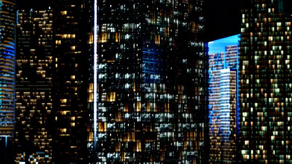 Skyscrapper in the Business Quarter in the Night alt