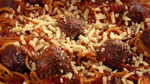 Spaghetti And Meatballs Dish