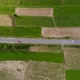 Aerial Drone Footage, Two Cars Driving on the Road Between the Fields - VideoHive Item for Sale