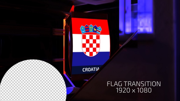 Croatia Flag Transition