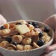 Baby Cereal Pancakes in Hands - VideoHive Item for Sale