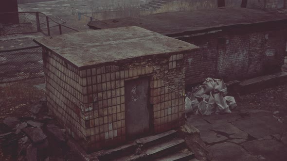 Old and Abandoned Buildings in a Small Town