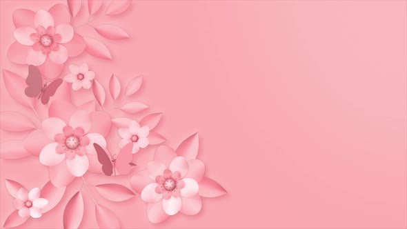 Floral Background Loop