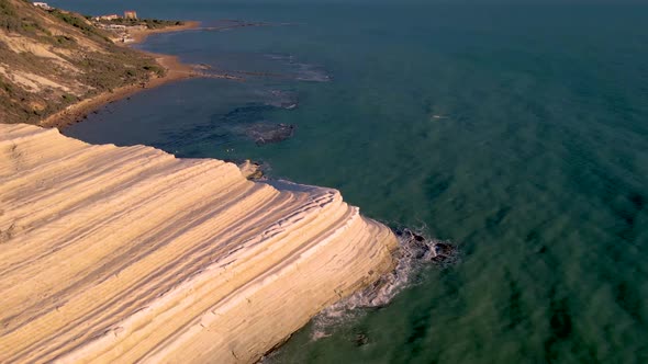 Scala Dei Turch Sunset at the White Cliffs of Scala Dei Turchi in Realmonte Sicily