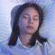 Face of Asian woman in bed have a good night sleep. - VideoHive Item for Sale