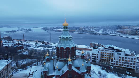 Uspenski Cathedral in Helsinki Winter Reveal