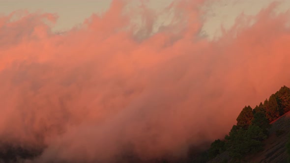 Time Lapse Of Dark Clouds In Sky