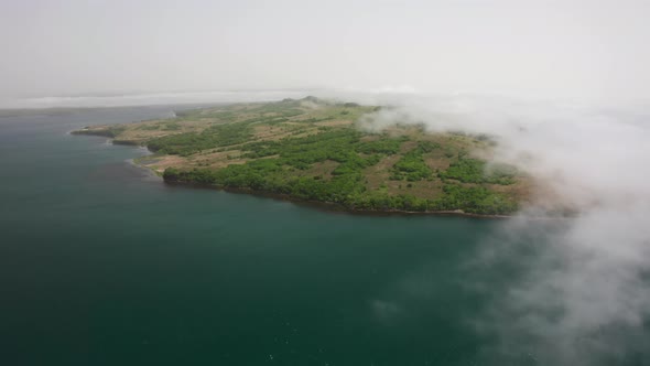 Aerial View of the Krabbe Peninsula in Summer