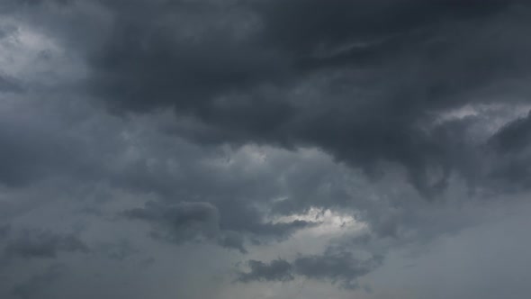 Tropical Evening Time Lapse of Dramatic beautiful and mesmerizing Cloud formations moving across the