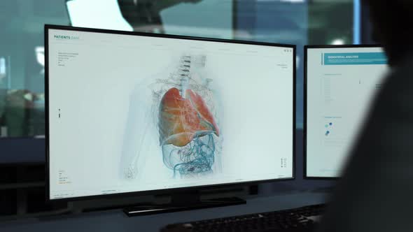 A Doctor is Supervising the Analysis of the Patient that was infected with virus alt