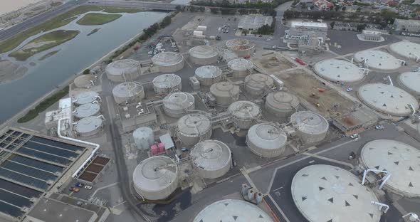 Rotating High Above the Water Treatment Plant