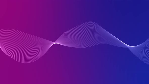 Blue Pink Gradient Line Wave Animation