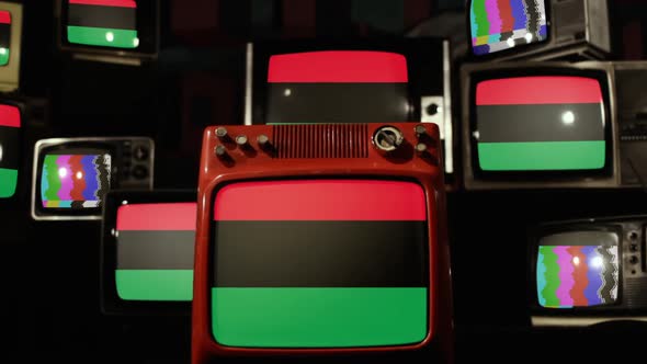 Pan-African flag on Retro Televisions.