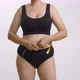 Excess Weight Caucasian Woman with Wrap Measure Tape Around Her Waist - VideoHive Item for Sale