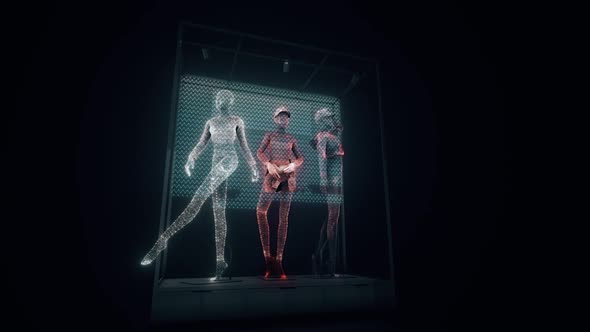 Digital Female Mannequins 3d Hologram Hd